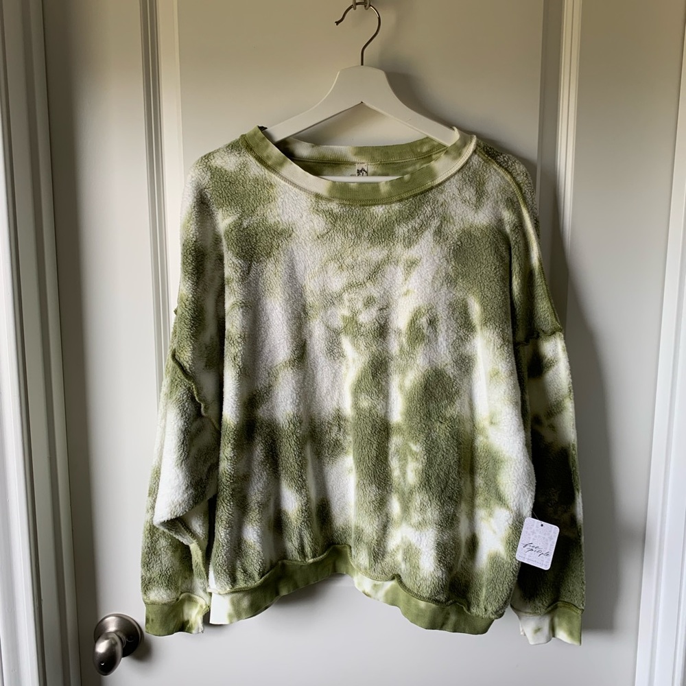 Free People Kelly washed sweater set in army combo - Picture 9 of 12